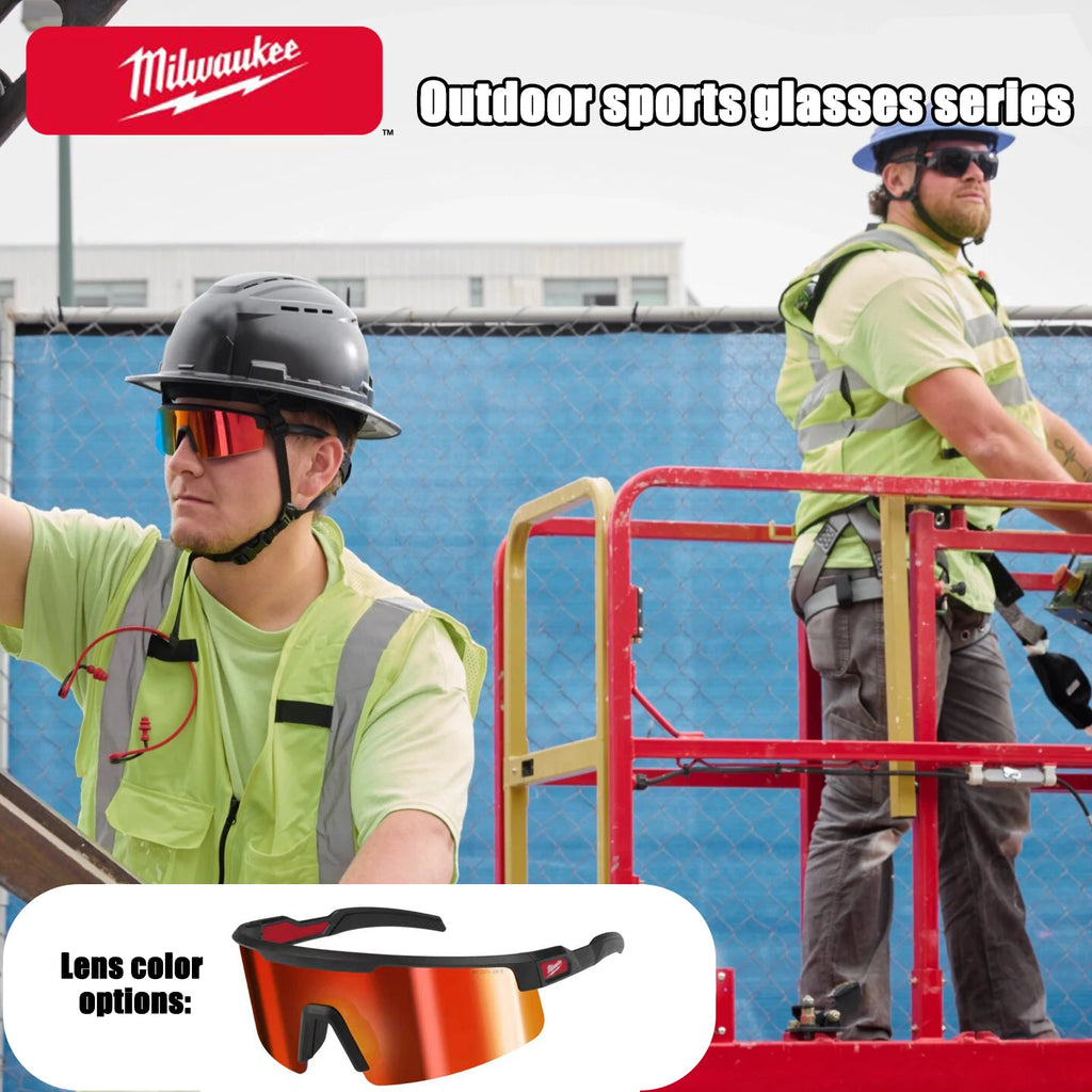 Milwaukee Outdoor Safety Goggles - Windproof & UV Resistant Eyewear