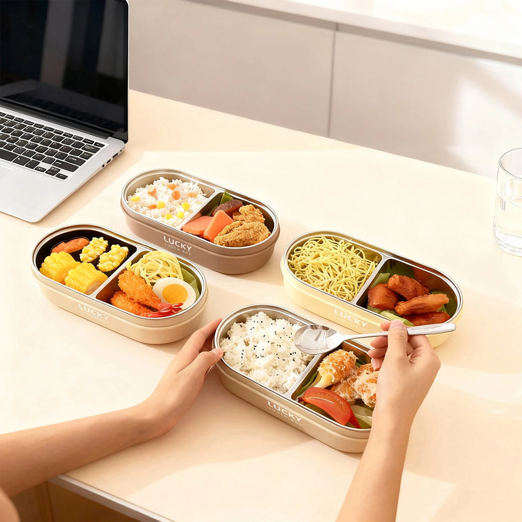 850ML Stainless Steel Thermal Bento Lunch Box - Perfect for Kids