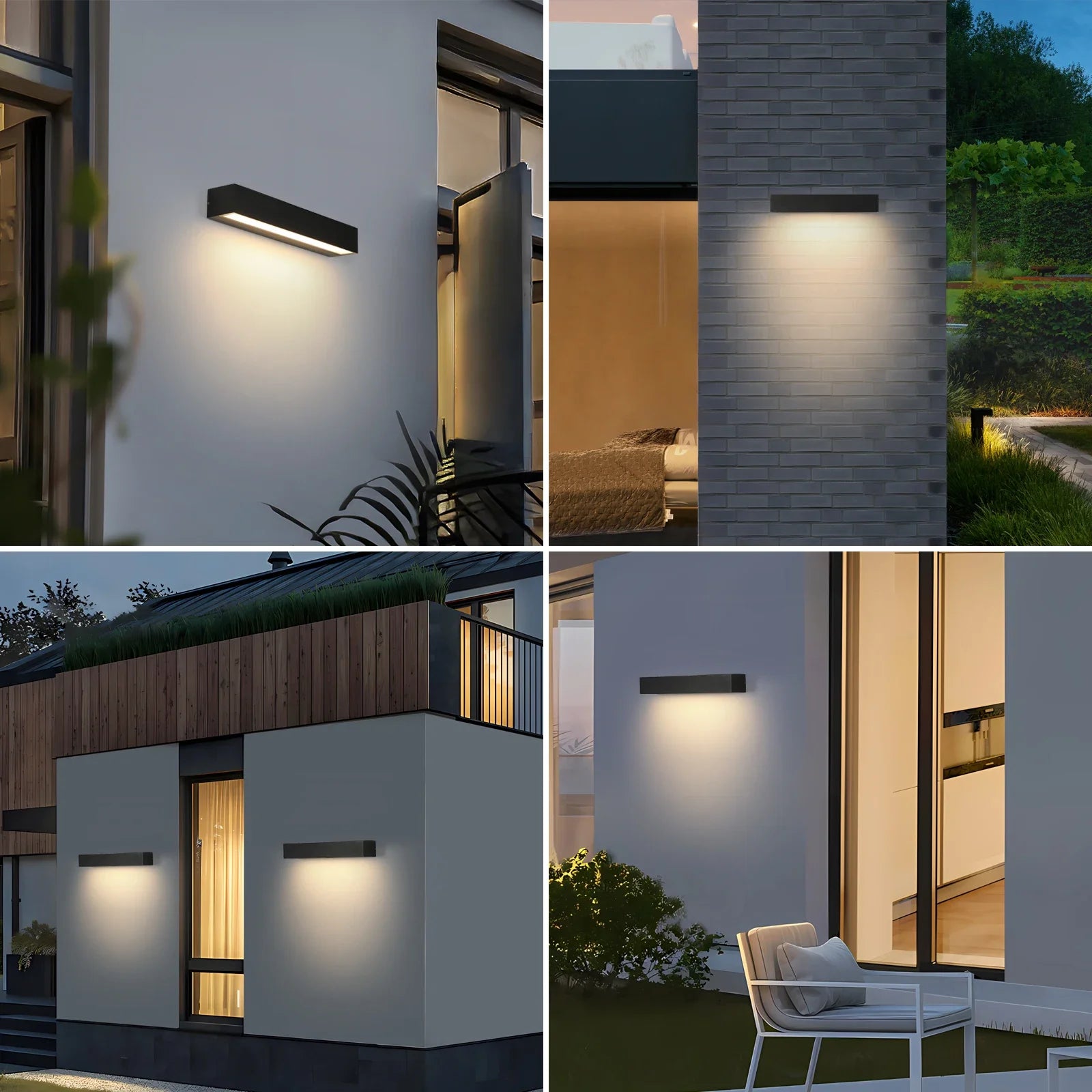 Modern Waterproof LED Wall Lamp for Outdoor Spaces