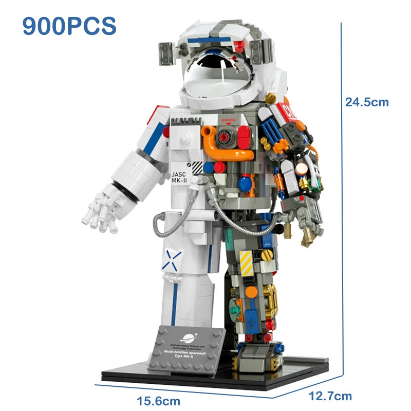 MOC Astronaut Building Blocks - Creative DIY Space Model Set