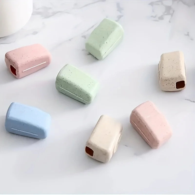 Portable Travel Toothbrush Head Covers - 4 Pack Protective Case