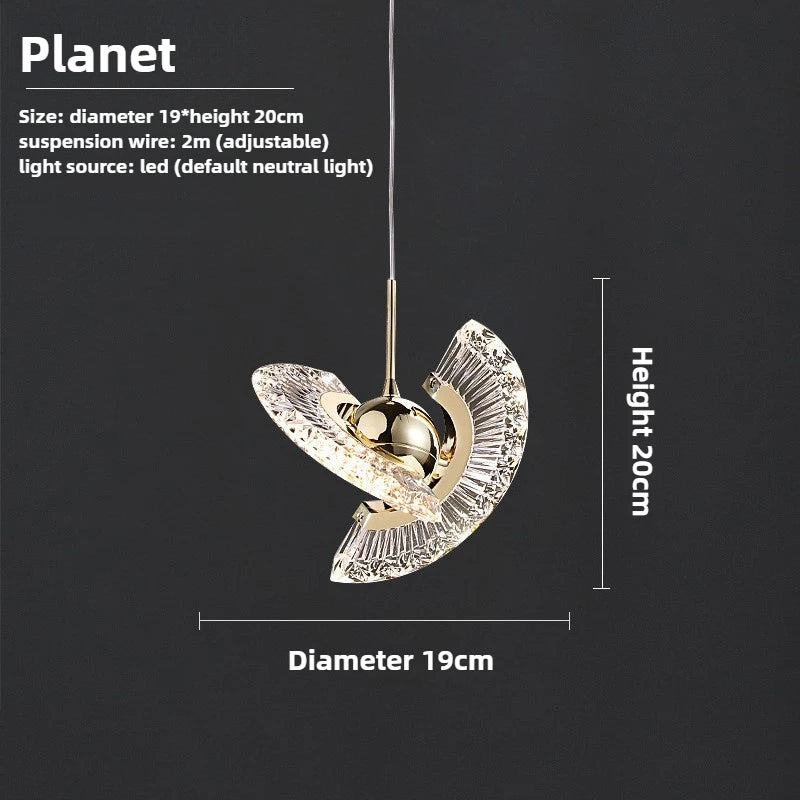 Elegant Modern Pendant Light for Home & Bar Decor - Acrylic Design
