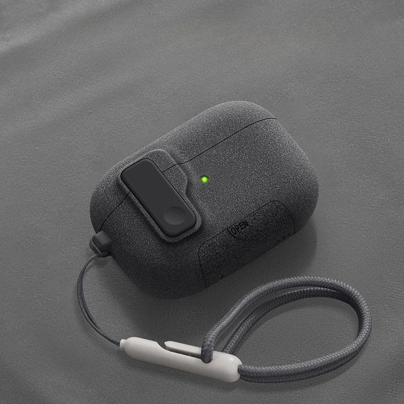 Silicone AirPods Pro 3 Case with Secure Lock & Phone Stand