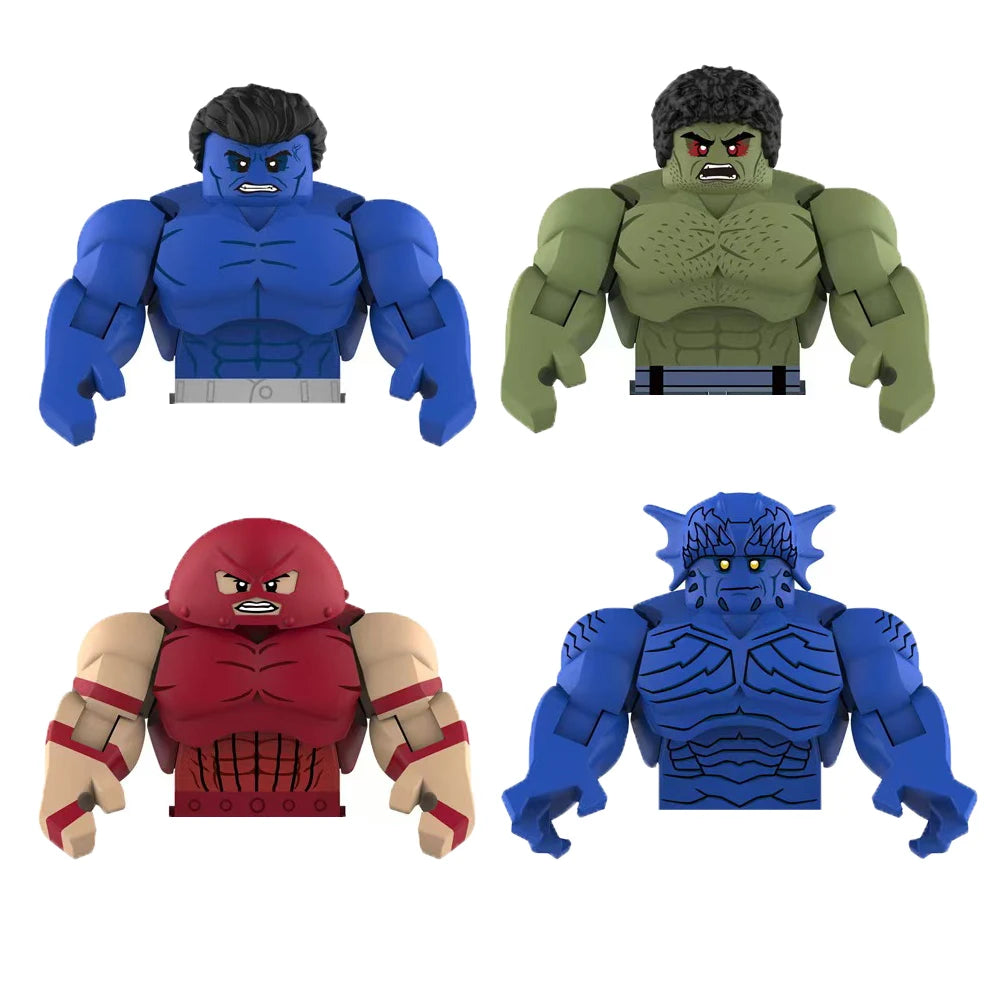 Assemble Movable Mini Bricks Lizard Rhino Action Figure Toy
