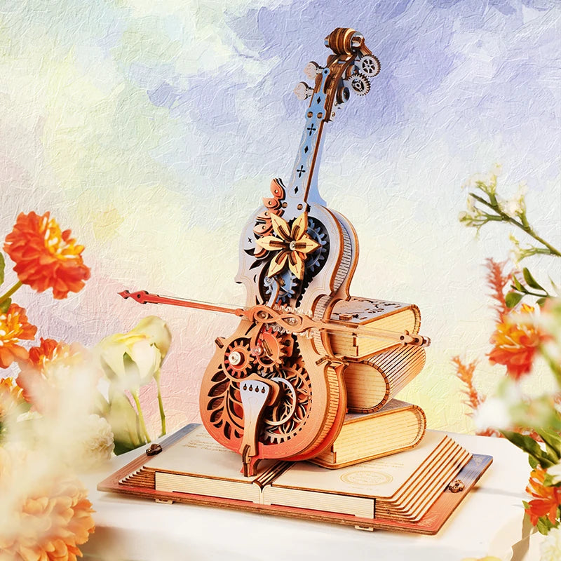 Robotime Rokr 3D Wooden Symphony Music Box - Unique Gift for All Ages