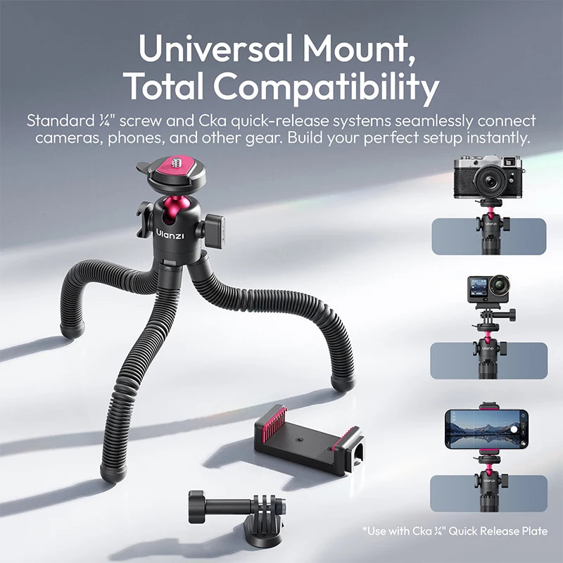 Ulanzi MT91 Quick Release Octopus Tripod for Cameras & Smartphones