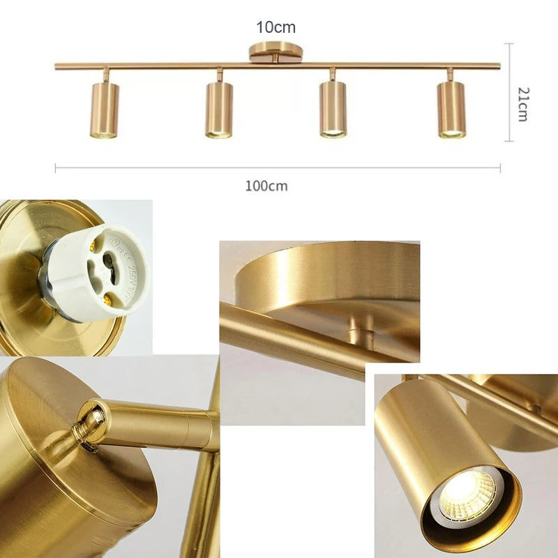 Elegant GU10 LED Track Light Fixture - Contemporary Ceiling Spotlight
