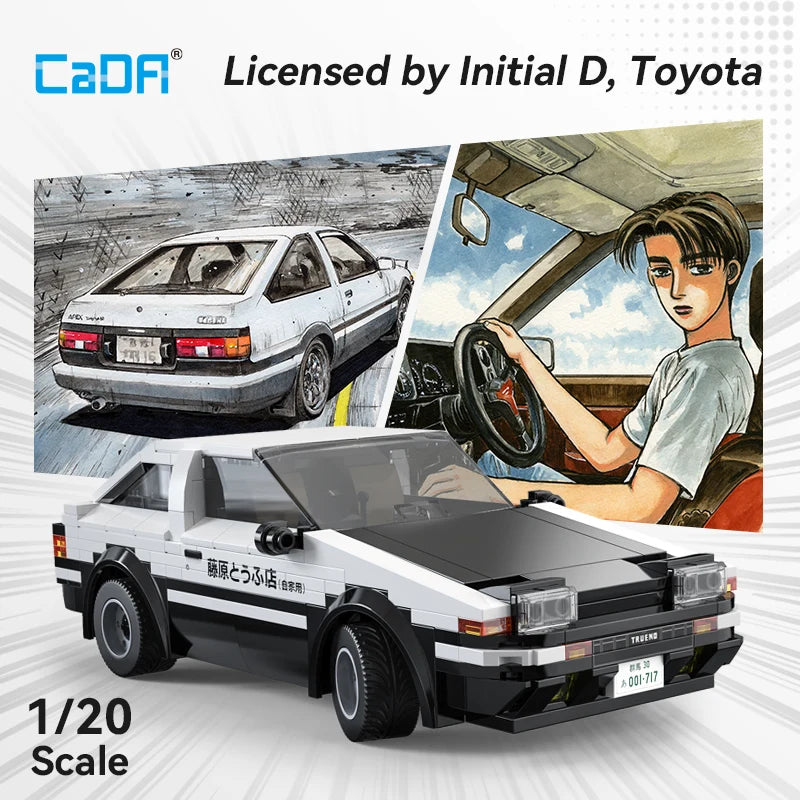 Cada 325Pcs RC Drift Racing Car Building Blocks - DIY Fun for Kids