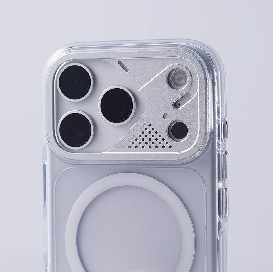 Transparent Magnetic Case for iPhone 17 Pro Max - Ultra-Thin Clear Cover