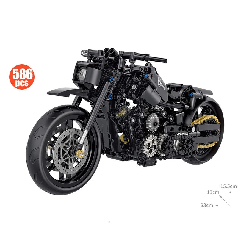 MOULD KING 1:8 Motorcycle Building Block Model Kit - Fun for Kids