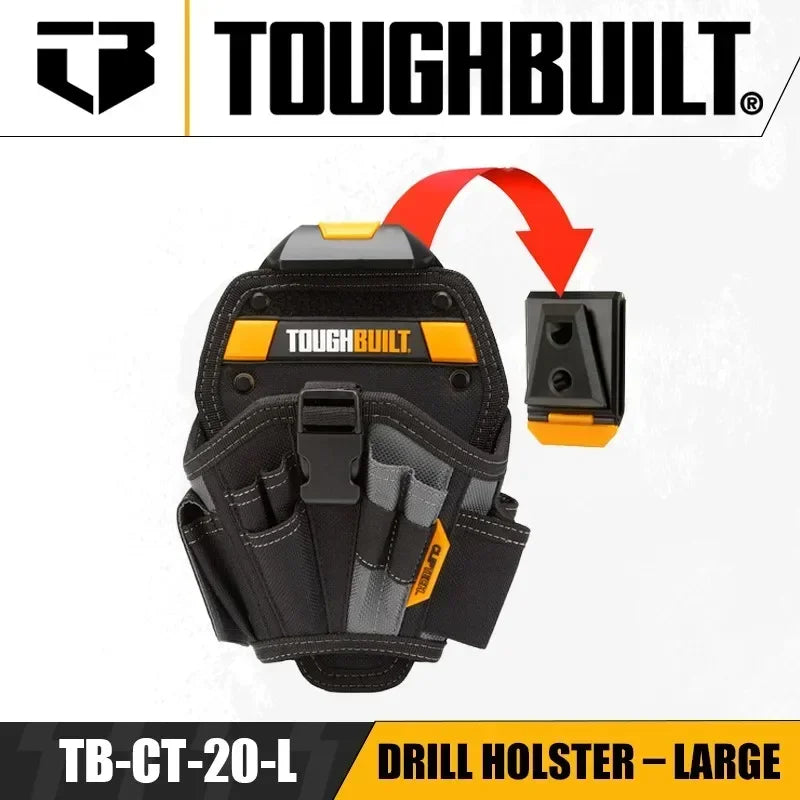 ToughBuilt Large Drill Holster - 13 Pocket Tool Belt Organizer