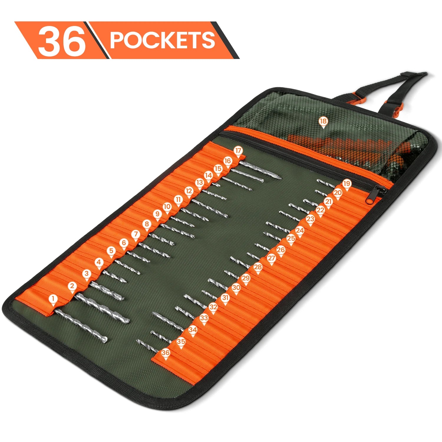 Durable Tool Roll Up Bag - Portable Organizer for Tools & Gear