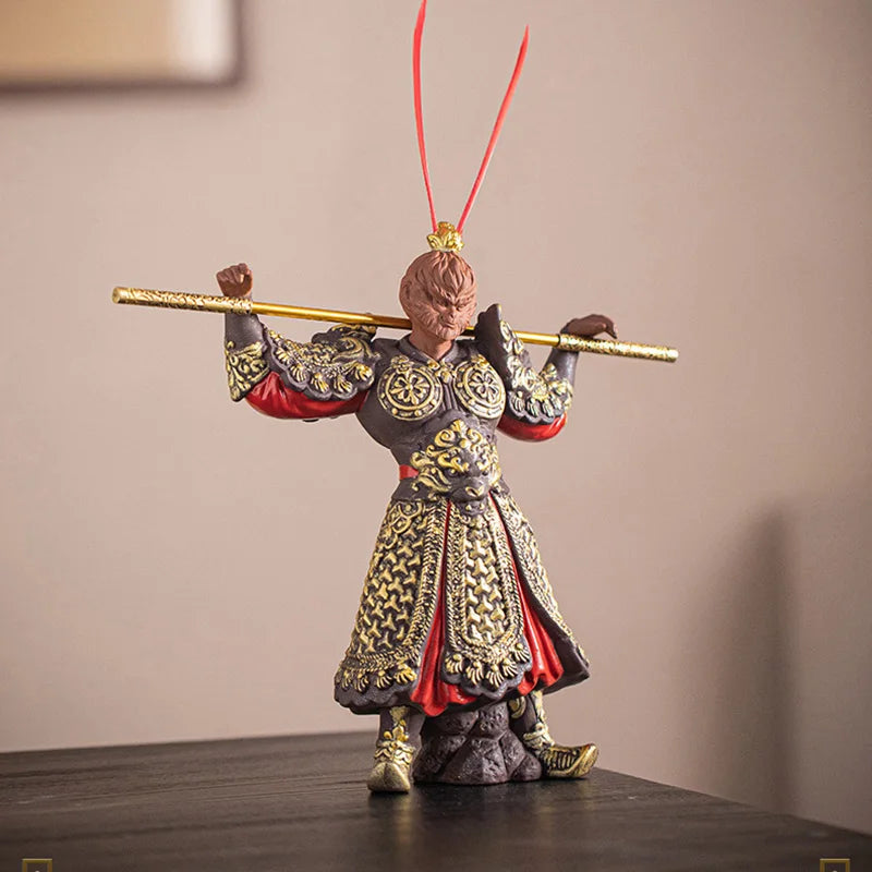 Ceramic Sun Wukong Figure - Unique Anime Sculpture for Home Decor
