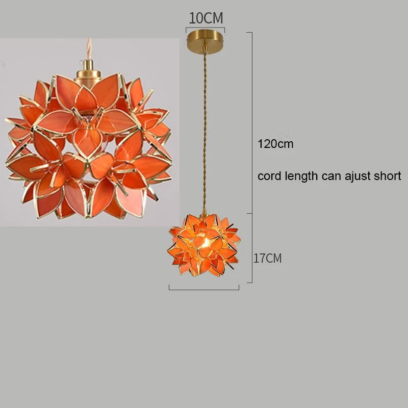 Nordic Copper Glass Pendant Light - Stylish LED Fixture for Home
