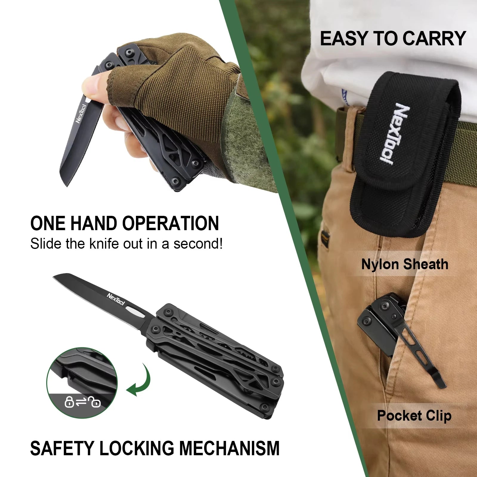 NexTool 11-in-1 Multi-Function Survival Pliers & Scissors Kit