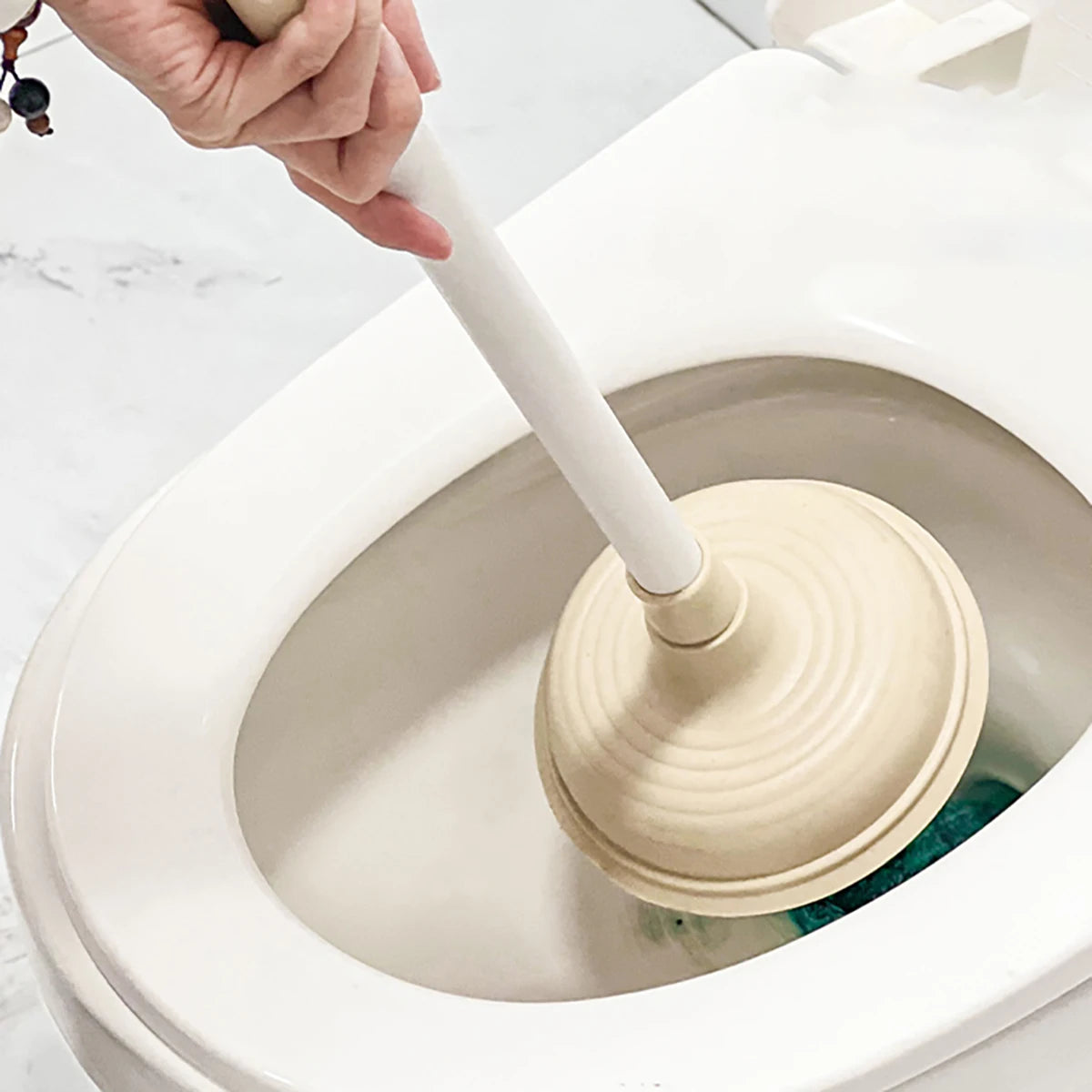 High-Pressure Long Handle Toilet Plunger - Efficient Drain Cleaner Tool