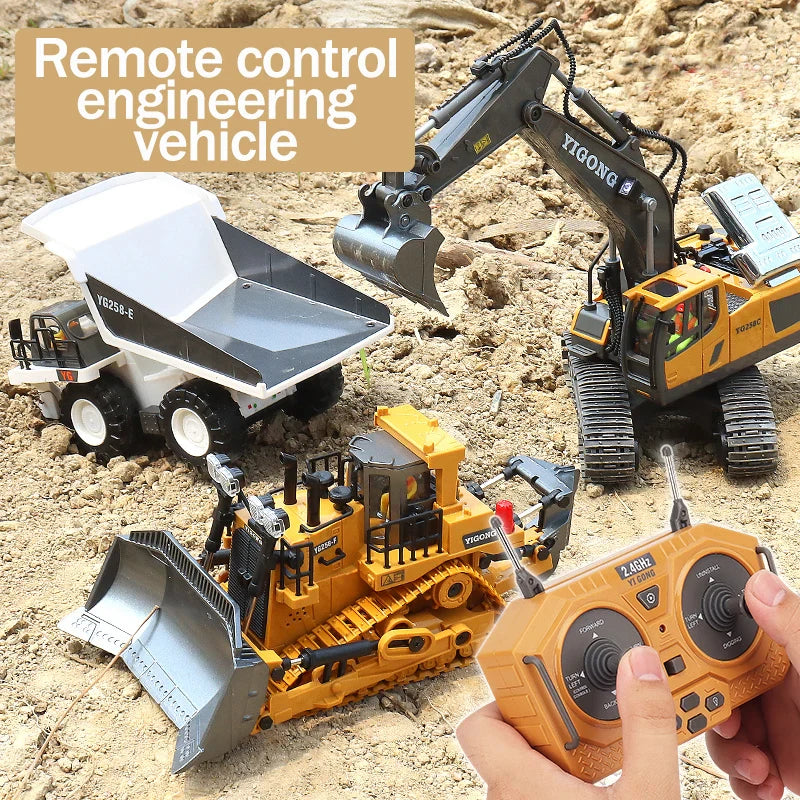 Remote Control Excavator Toy - Educational Fun for Kids