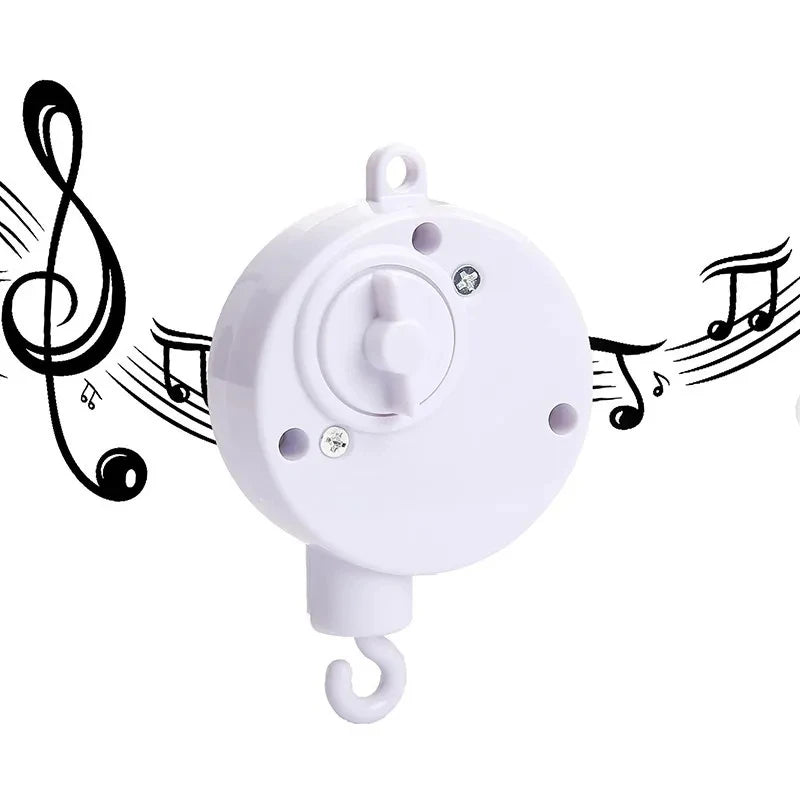 Infant Wooden Crib Rattle Toy - Mobile Hanging Bed Bell for Babies