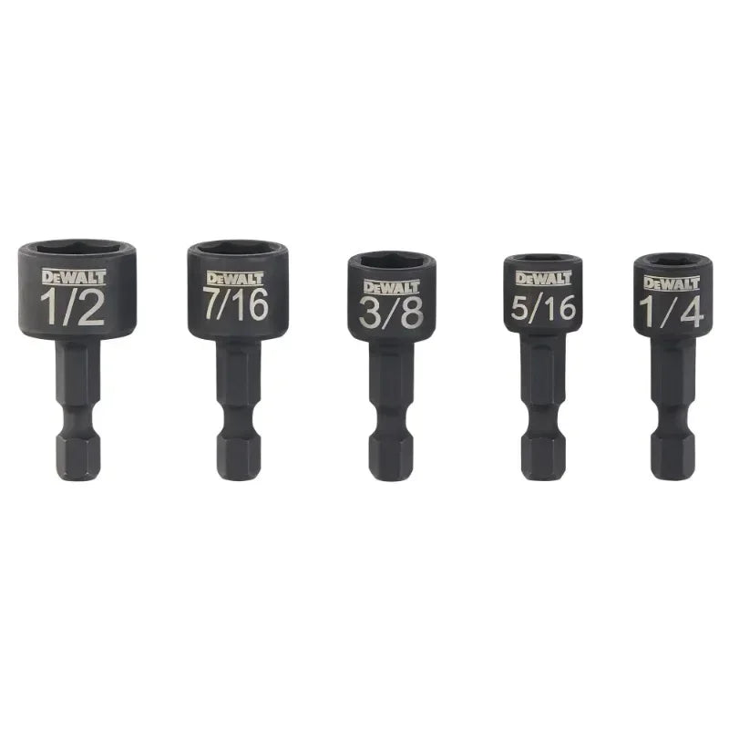 DEWALT 5-Piece Impact Ready Magnetic Nutsetter Set for Quick DIY