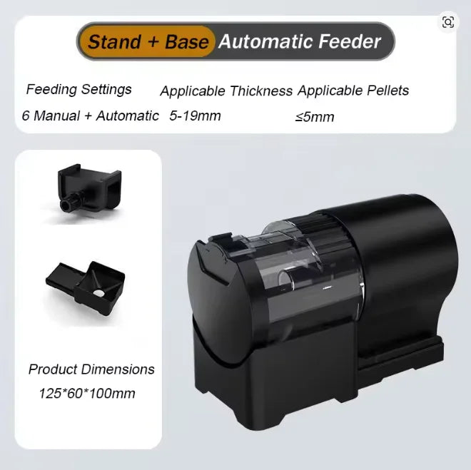 Programmable Automatic Fish Feeder for Aquariums - 100ML Capacity