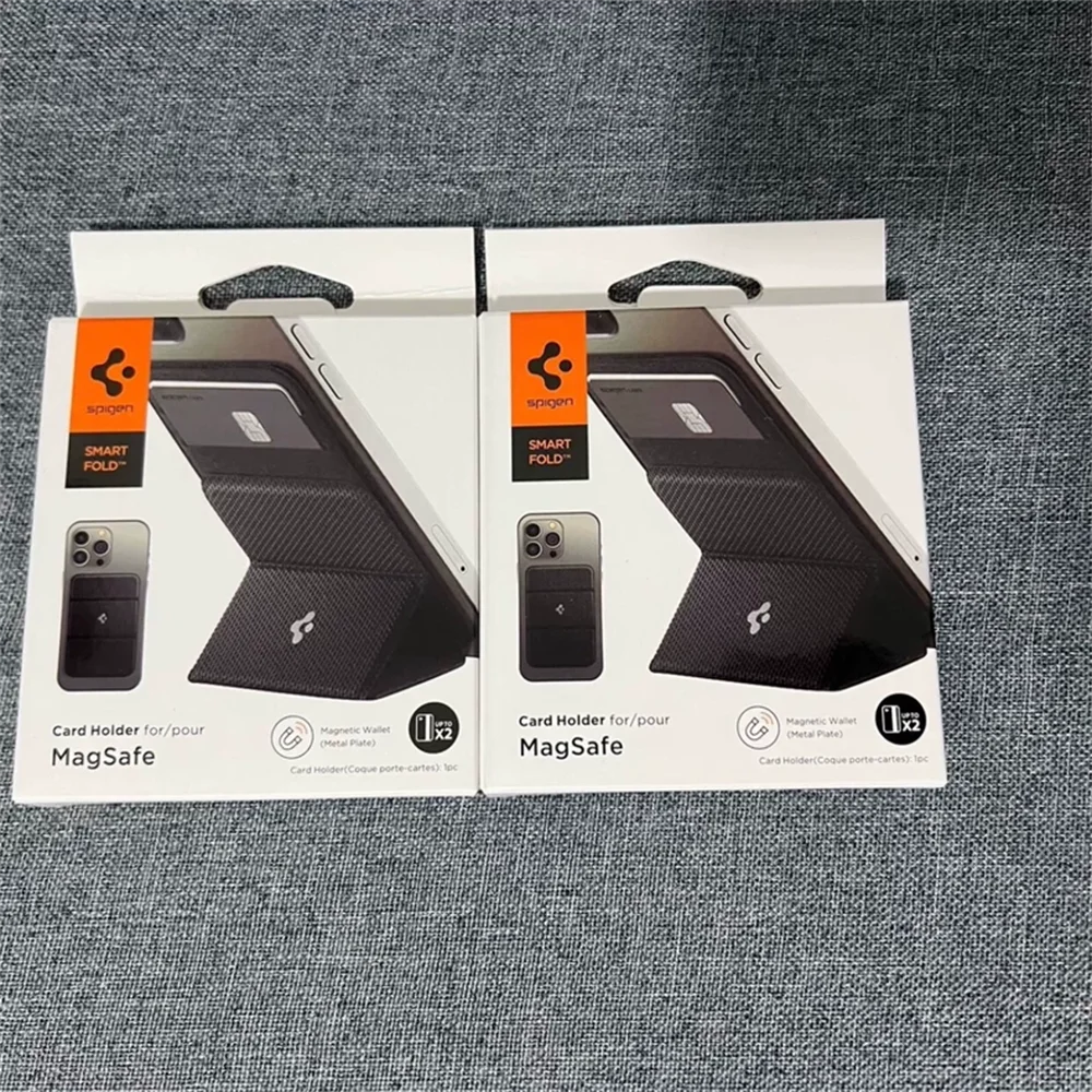 Spigen Magnetic Leather Wallet Case for iPhone 15-17 Pro Max