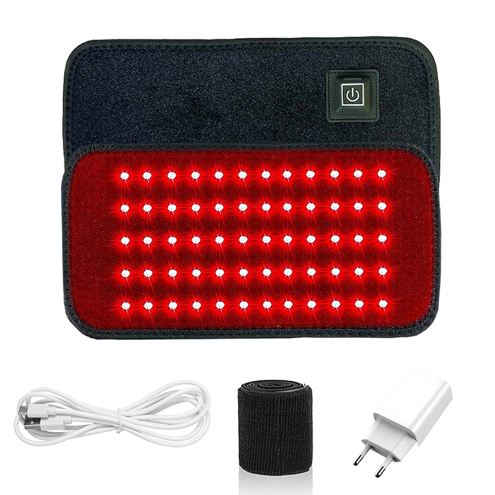Red & Infrared Light Therapy Belt - 60 LEDs for Pain Relief & Fat Burn