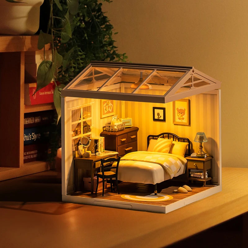 Robotime 3D Puzzle Toy Miniature House - Sweet Dream Bedroom Kit