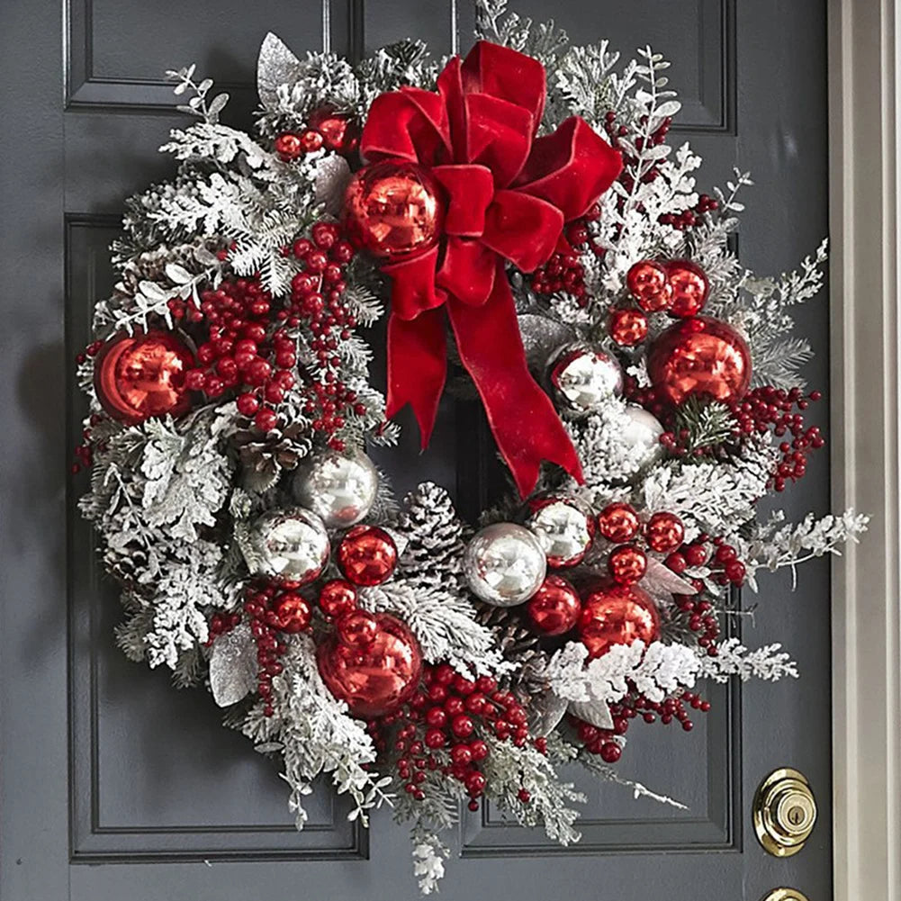 Exquisite Christmas Wreath - Artificial Vine Garland for Festive Decor