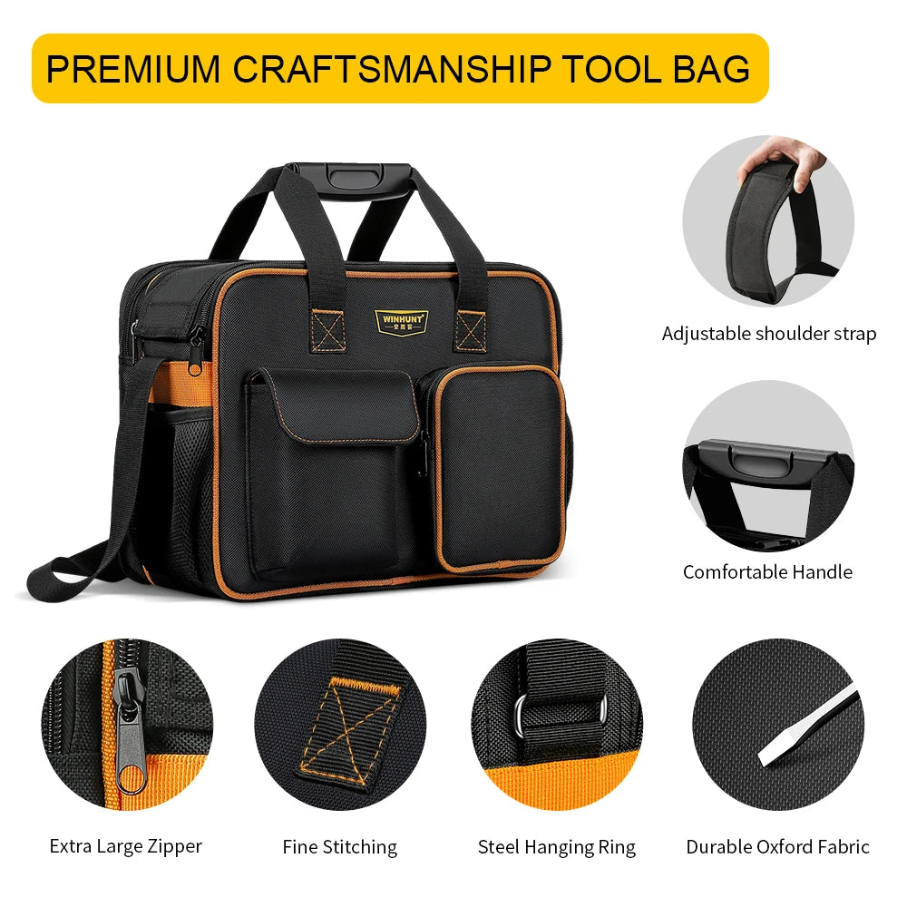 WINHUNT Multi-Functional Electrician Tool Bag - Durable & Spacious