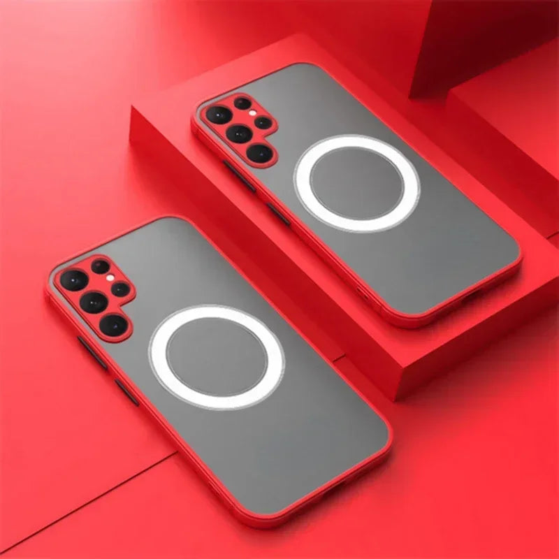 Matte Hard Case for Samsung Galaxy S21/S22/S23 with MagSafe Compatibility