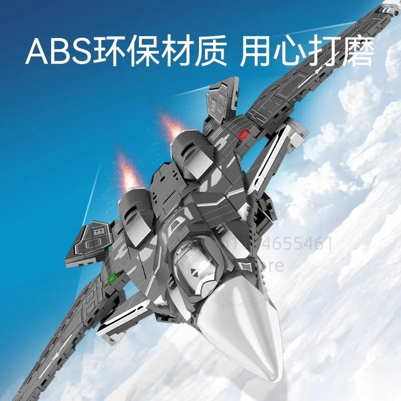SEMBO J-20 Combat Aircraft Building Blocks Set - Creative Fun & Learning