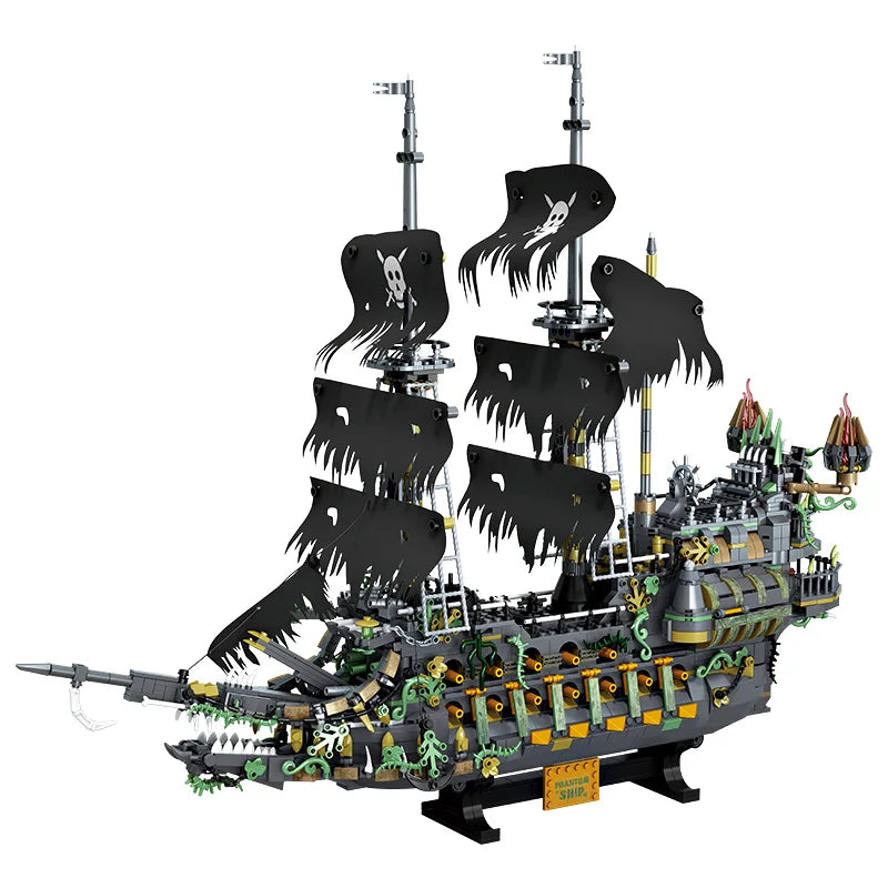 2434Pcs Flying Dutchman Pirate Ship Building Blocks Model for Kids