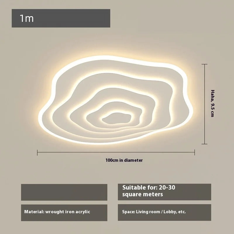 Nordic Ultra Thin Irregular LED Ceiling Light - Cloud Design
