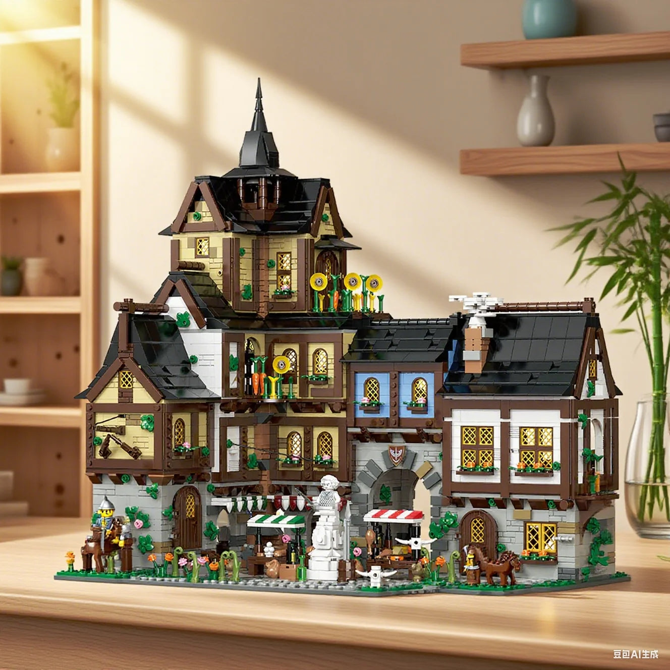 3867PCS Medieval Town Building Blocks Set - Ultimate Creative Challenge