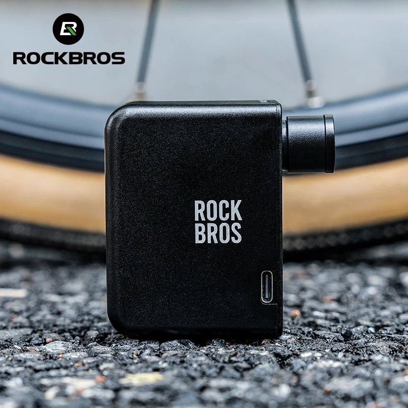 ROCKBROS High-Pressure Electric Air Pump for Bikes - Portable & Versatile
