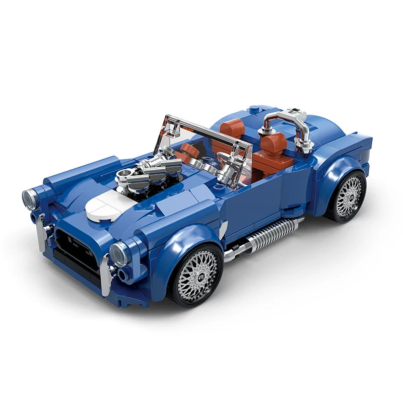 Creative City Retro Technical Speed Super Car Building Blocks Set