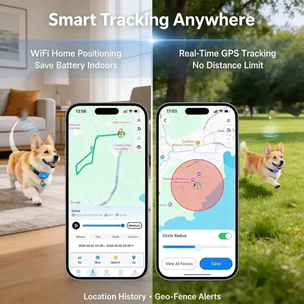 4G GPS Pet Tracker for Dogs & Cats - Real-Time Location & Waterproof