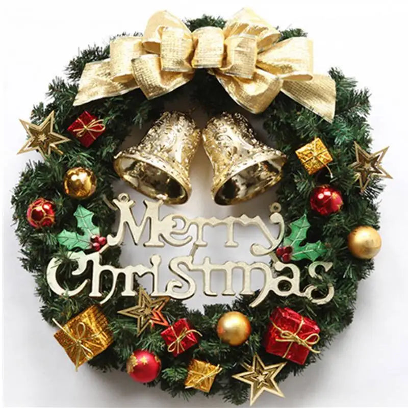 Handmade Christmas Wreath - Lifelike Festive Door & Window Decor