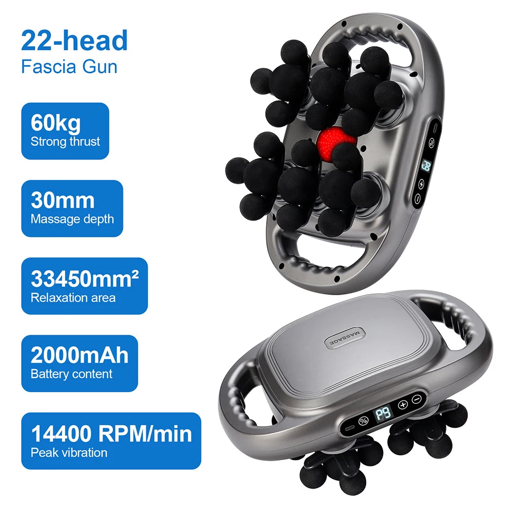 Advanced Vibration Therapy Massager with 42 Heads for Full-Body Relief