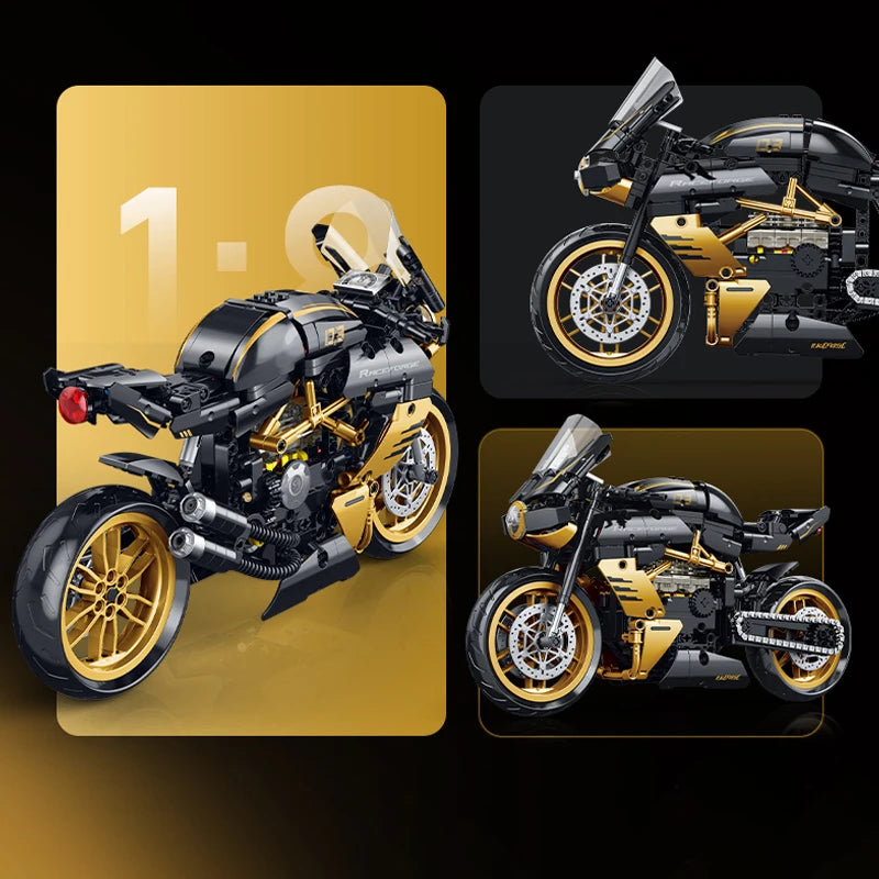 500+ PCS Super Racing Motorcycle Building Set | AGUS Block Model