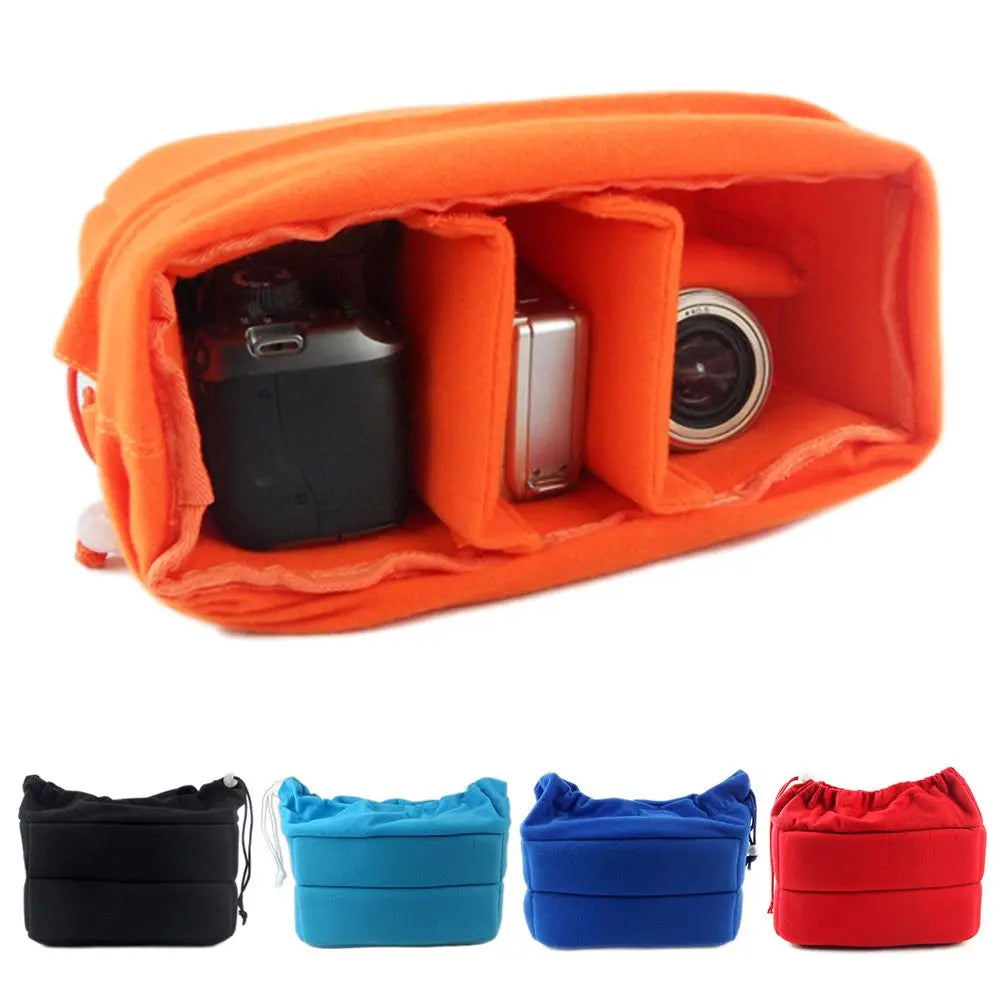 Shockproof Velvet Camera Bag for DSLR Cameras - Padded Protection