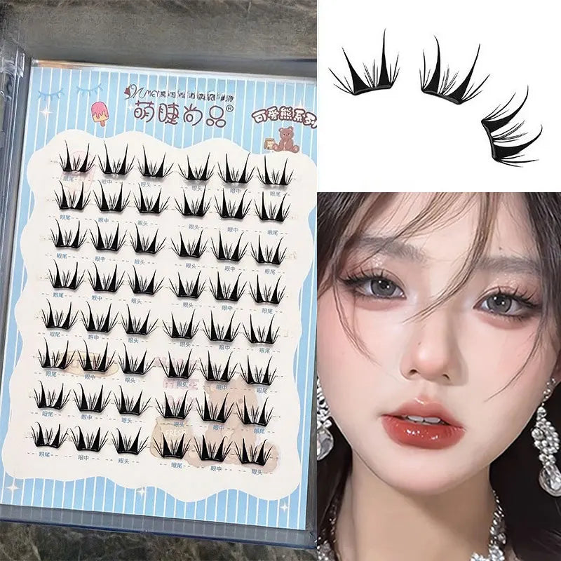 Manga Eyelashes: Ultra-Thin DIY Segmented Lashes Without Glue