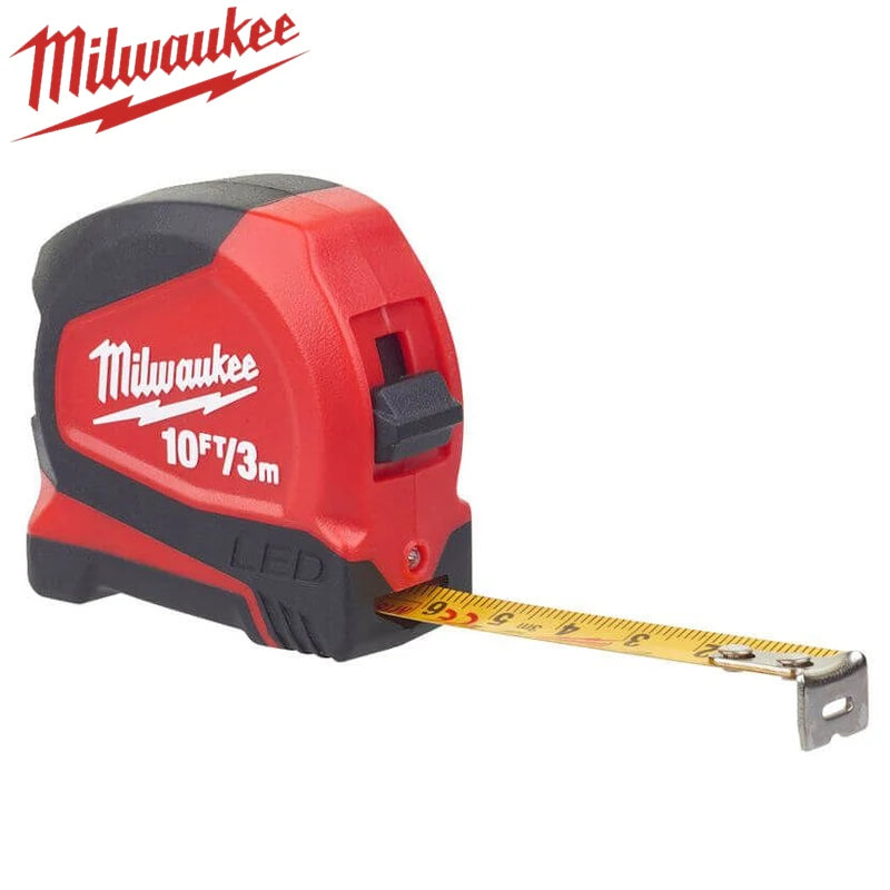 Milwaukee 3m/10ft LED Light Tape Measure - Durable & Magnetic
