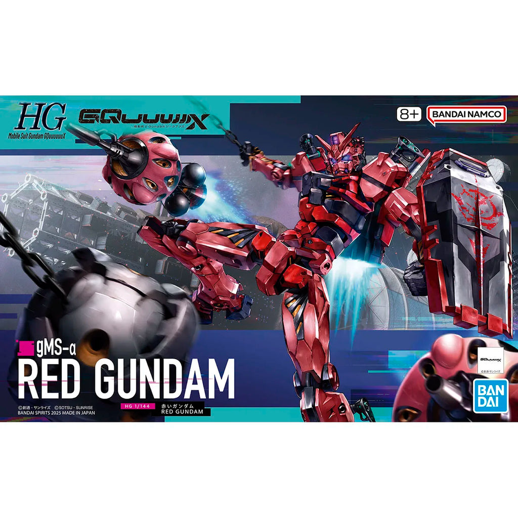 Bandai HG 1/144 GQuuuuuuX Red Gundam Model Kit - Stunning Detail & Articulation