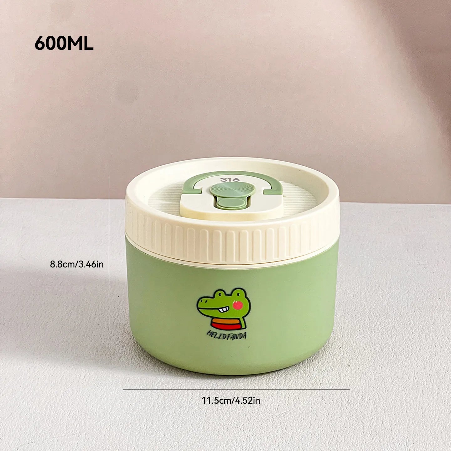 Cute Portable Thermal Stainless Steel Lunch Box for Kids