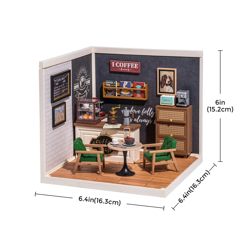 Rolife DIY Miniature House Cafe - Fun Building Kit for All Ages