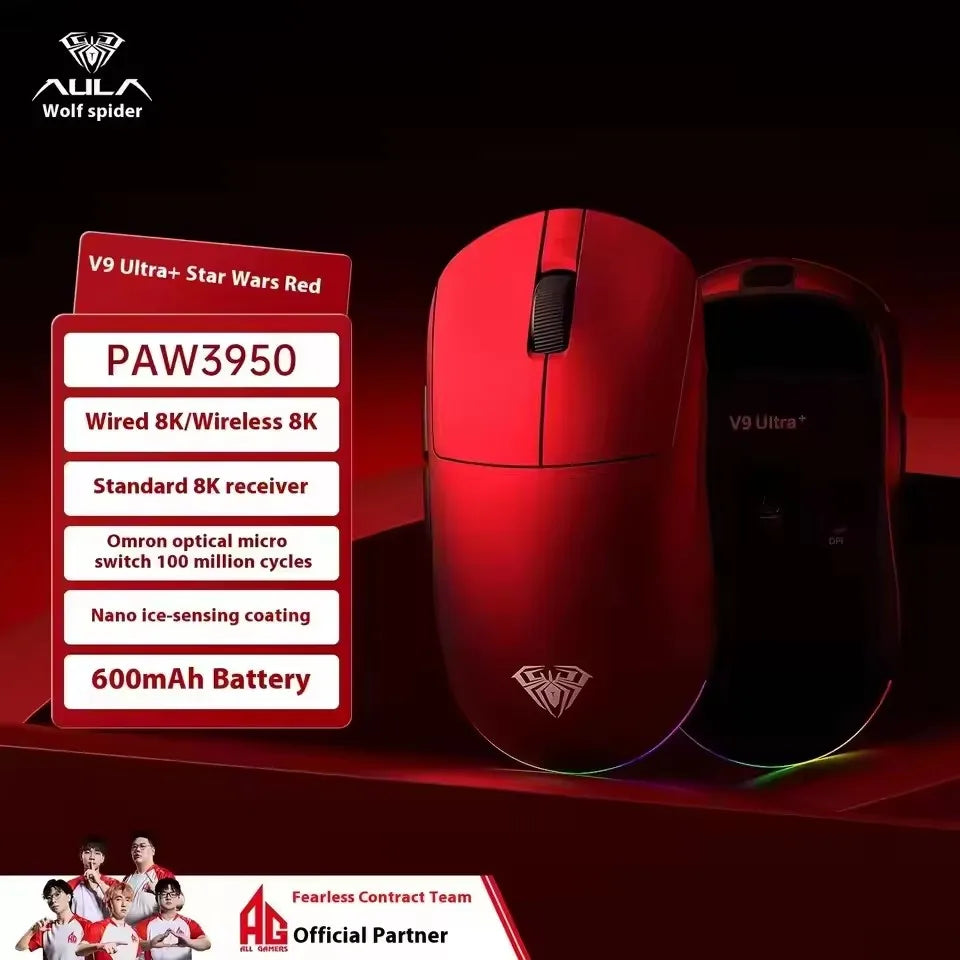 AULA V9 MAX+ Wireless Gaming Mouse - Ultra-Fast, Ergonomic, Versatile