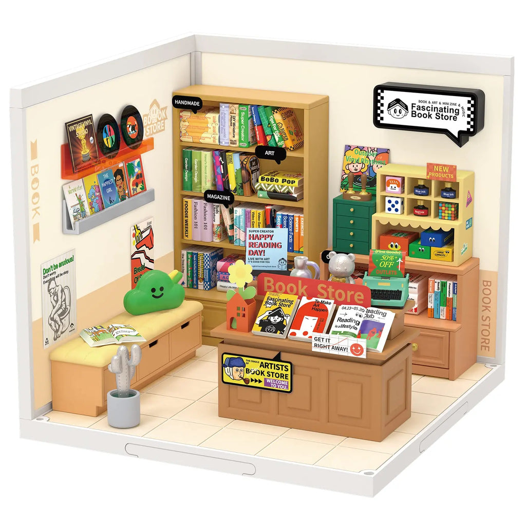 Robotime DIY Miniature House Kit - Fun 3D Puzzle for Kids & Adults