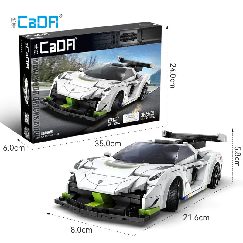 Cada APP Remote Control Racing Car Building Blocks - Fun Toy for Kids