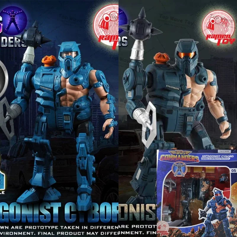80s Cyborg Commander Action Figure - 1/12 Scale Collectible